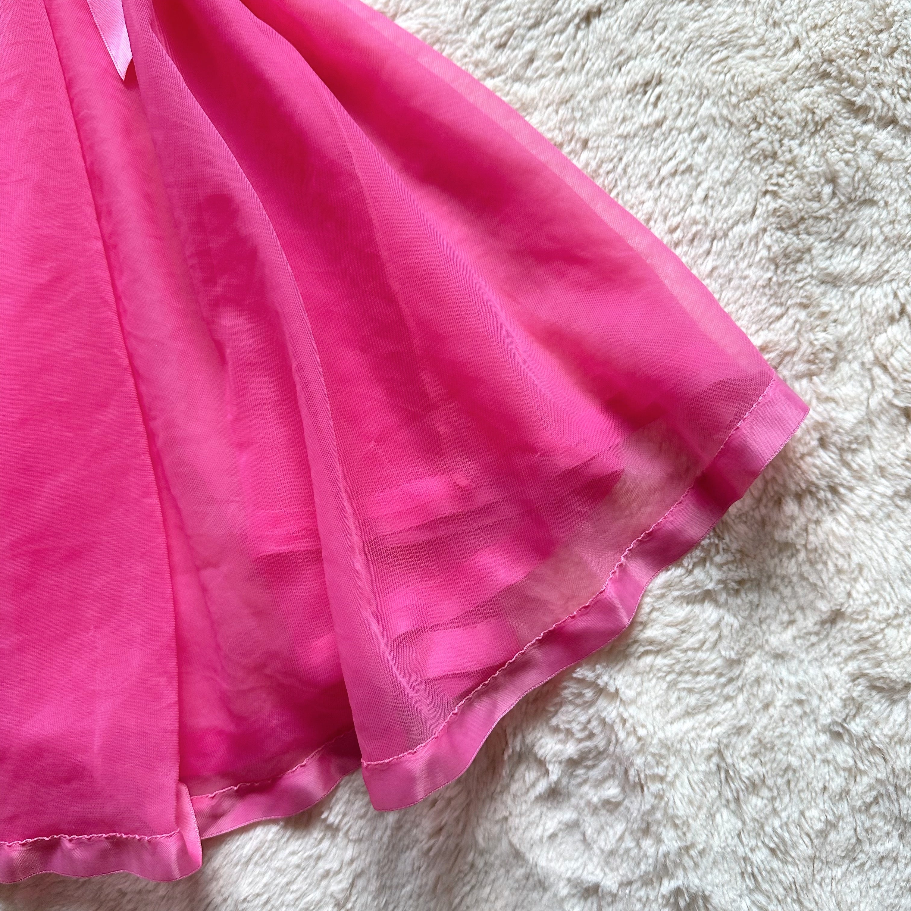 2000's coquette blossom babydoll slip dress