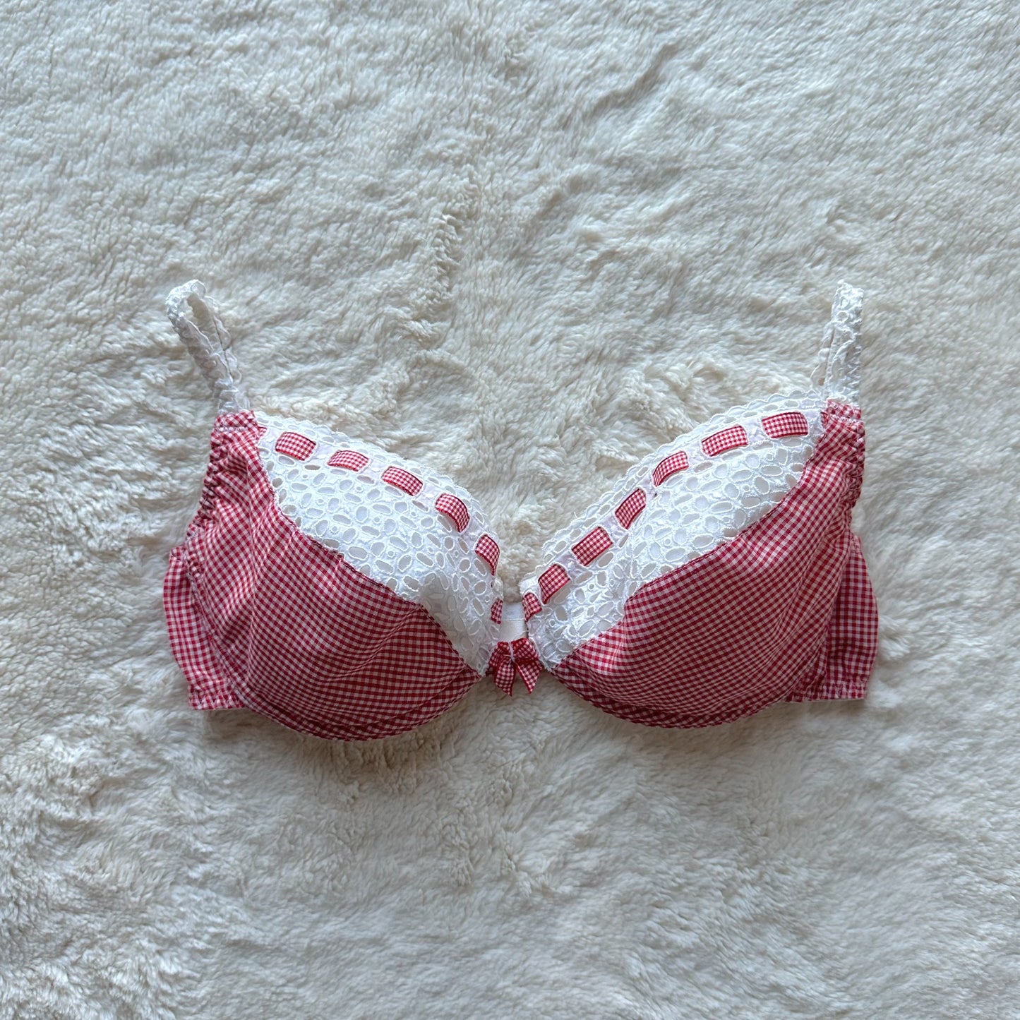 1990's picnic gingham bra