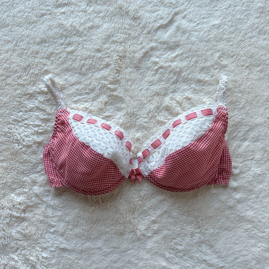 1990's picnic gingham bra