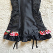 2012 midnight rosette slip dress