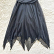 1990's midnight cascade halter dress