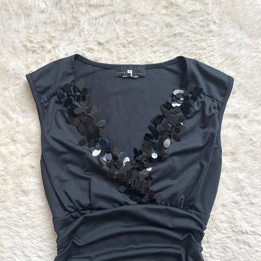 2000's sequin night top