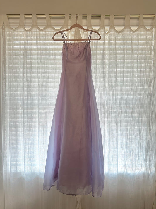 1990's starlit orchid ballgown