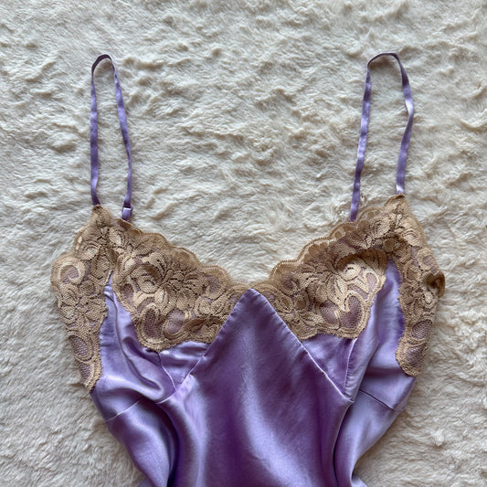 1990's lavender + gold camisole