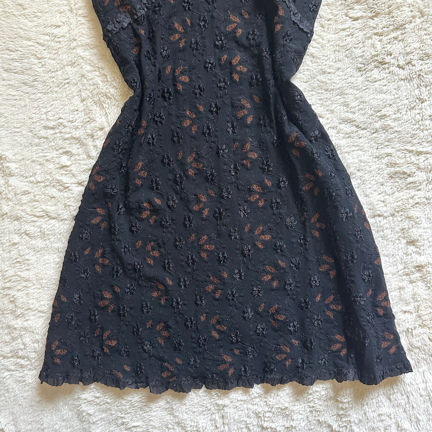 1990's shadow bloom slip dress