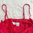 1990's scarlet petal slip dress