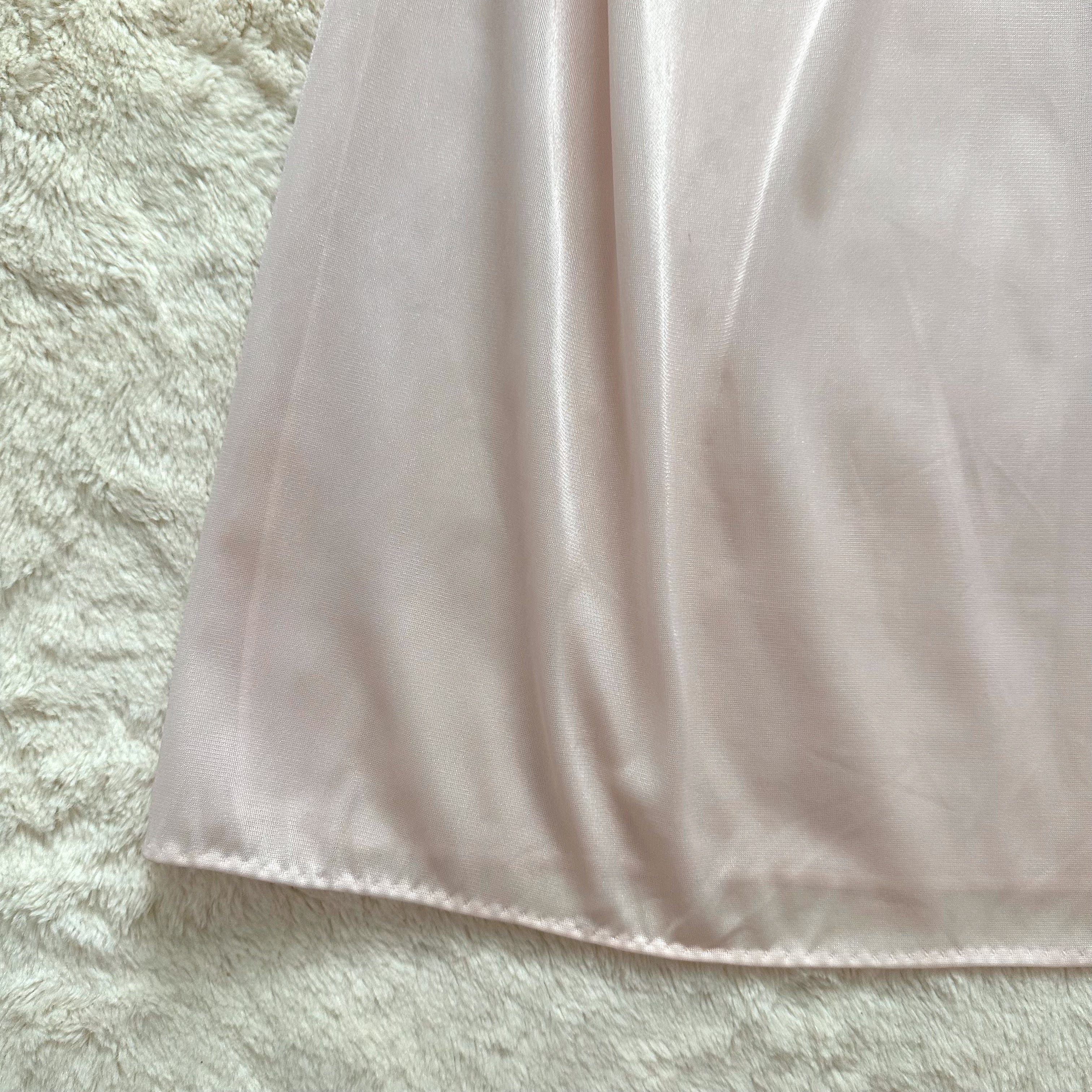 1980's pale swan slip dress