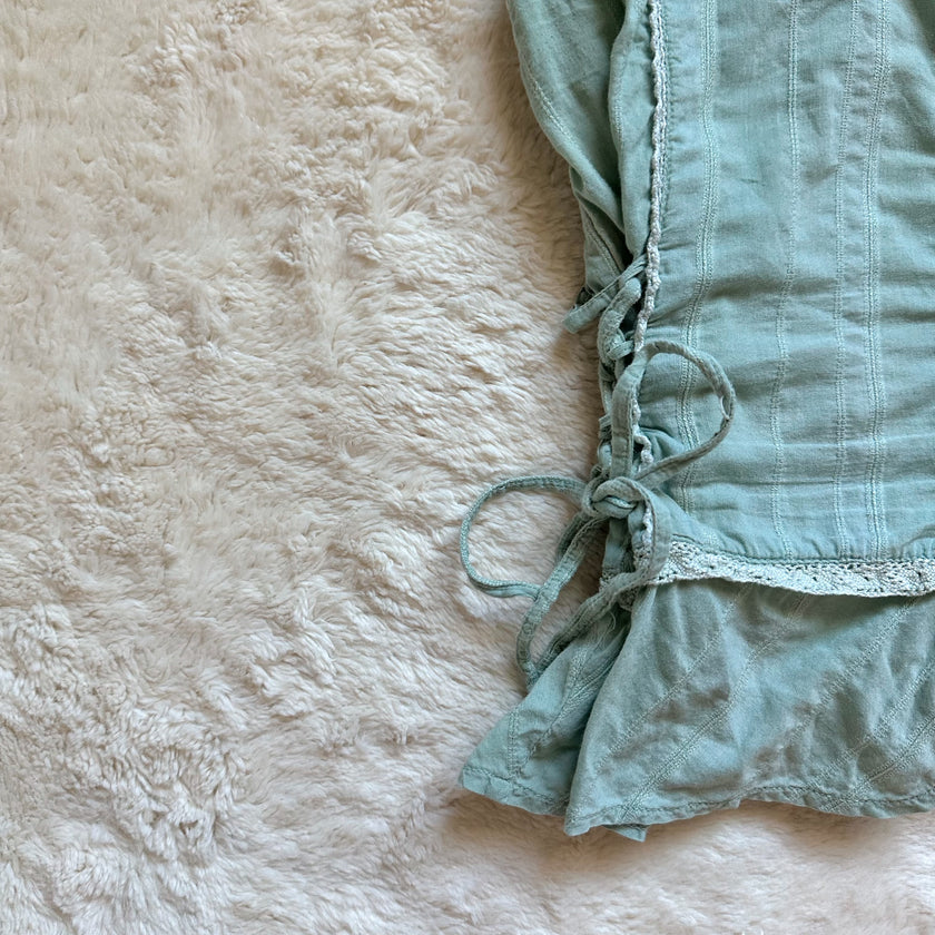 sage meadow lace top