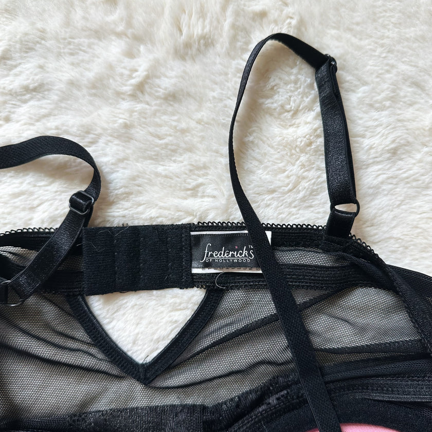 2000's velour petal slip dress