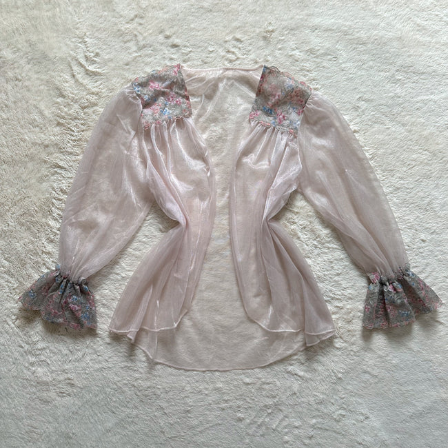 1980's petal meadow bed jacket
