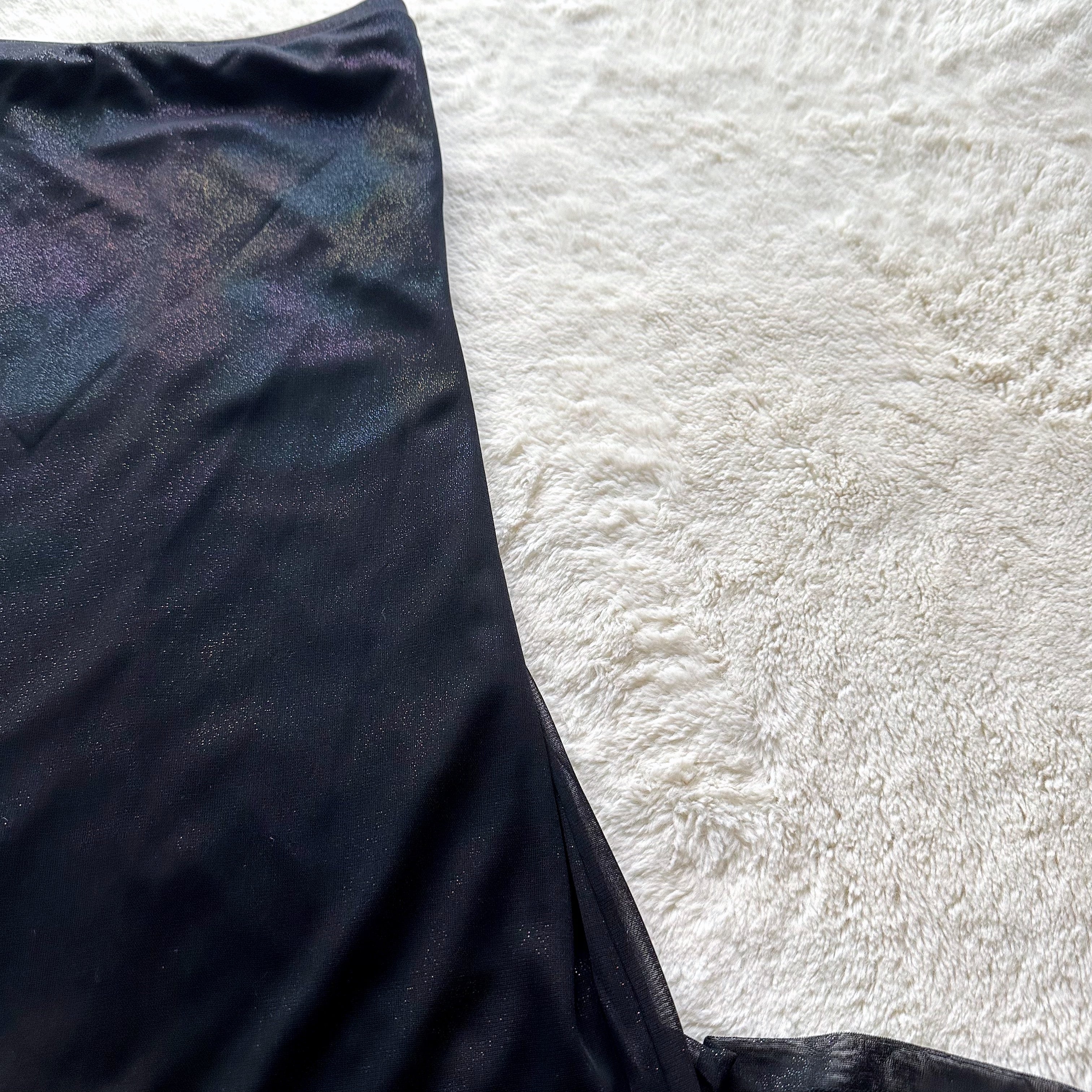 1990's black afterglow gown