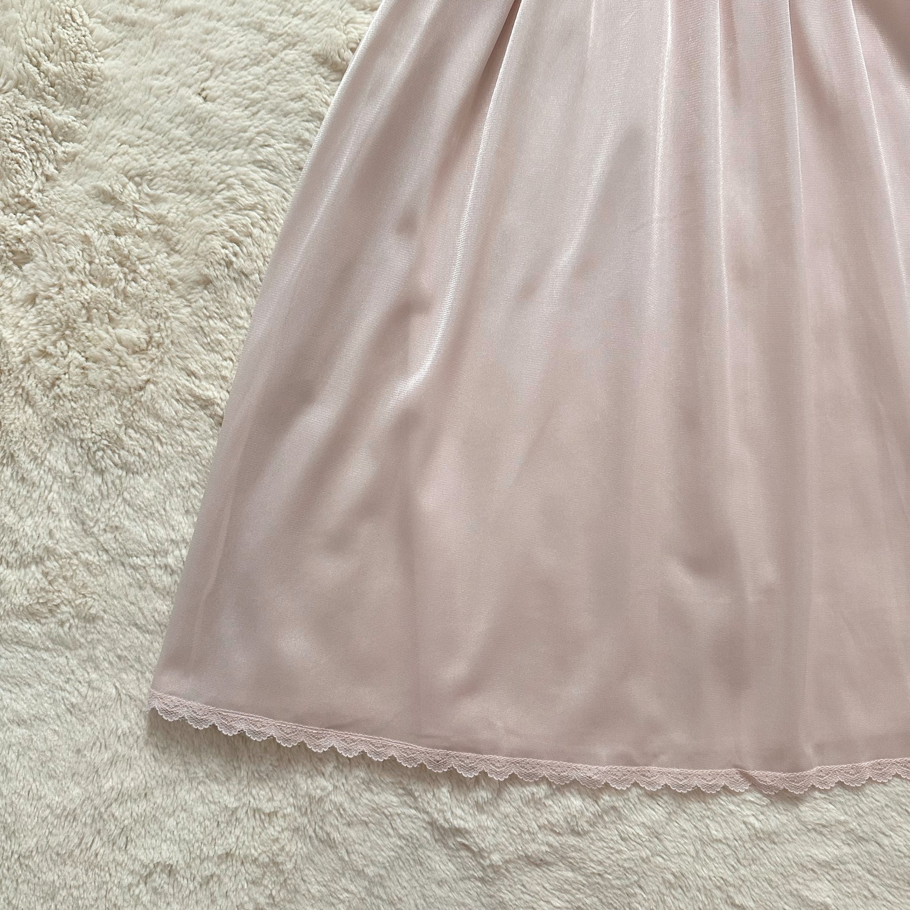 1990's powdered petal slip dress