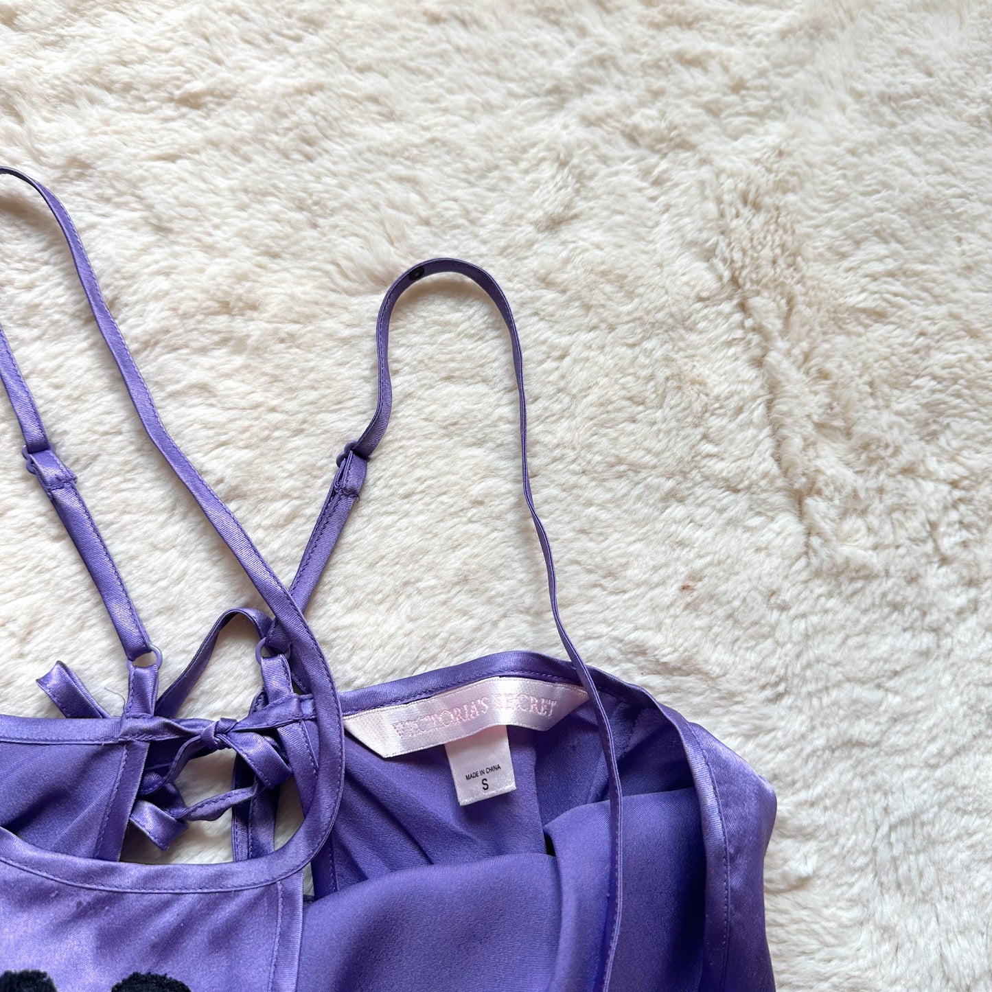 2004 midnight lavender slip dress