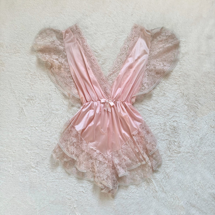 1980's blush whimsy teddy