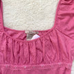 2000's bubblegum milkmaid blouse