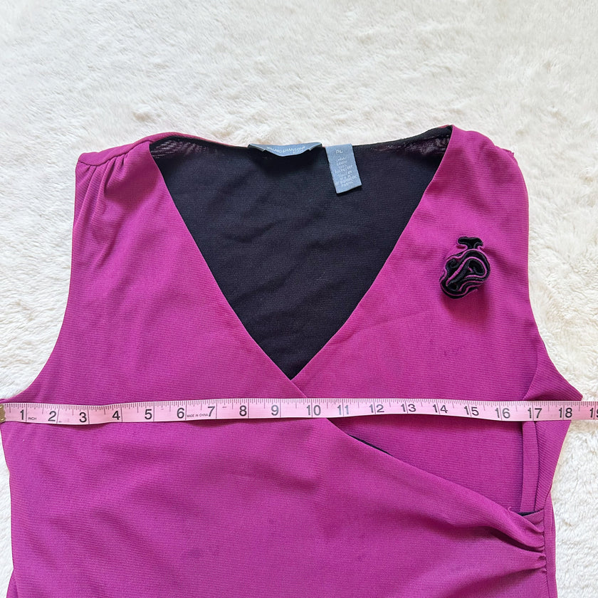 1990's plum rose top
