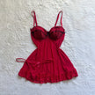 2000's vampress babydoll slip set