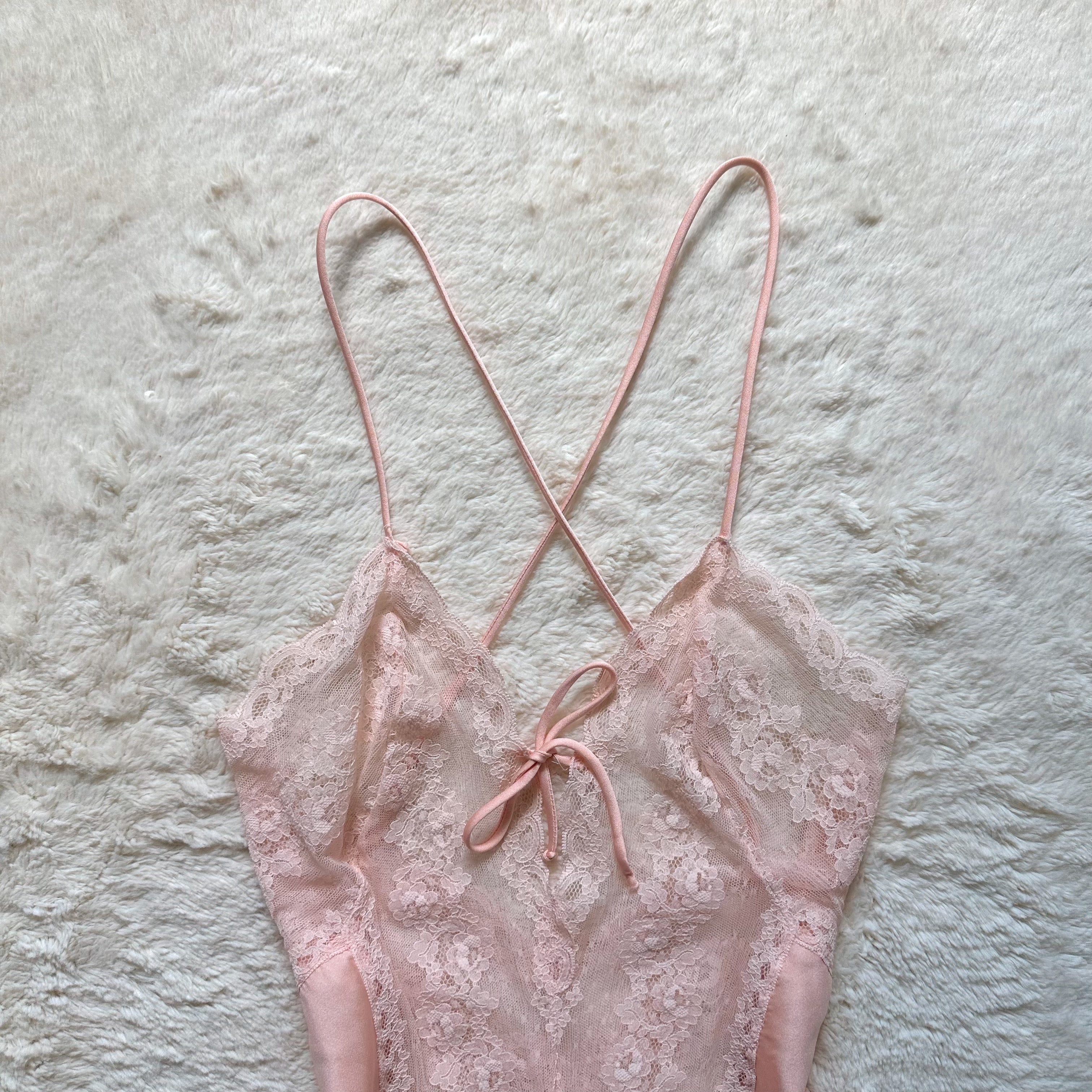 2000's blush whisper teddy bodysuit