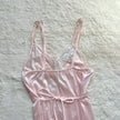 1980's pink satin serenade negligee