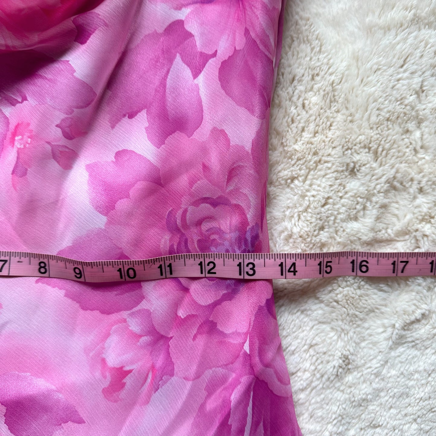 1990's fuchsia flutter dress