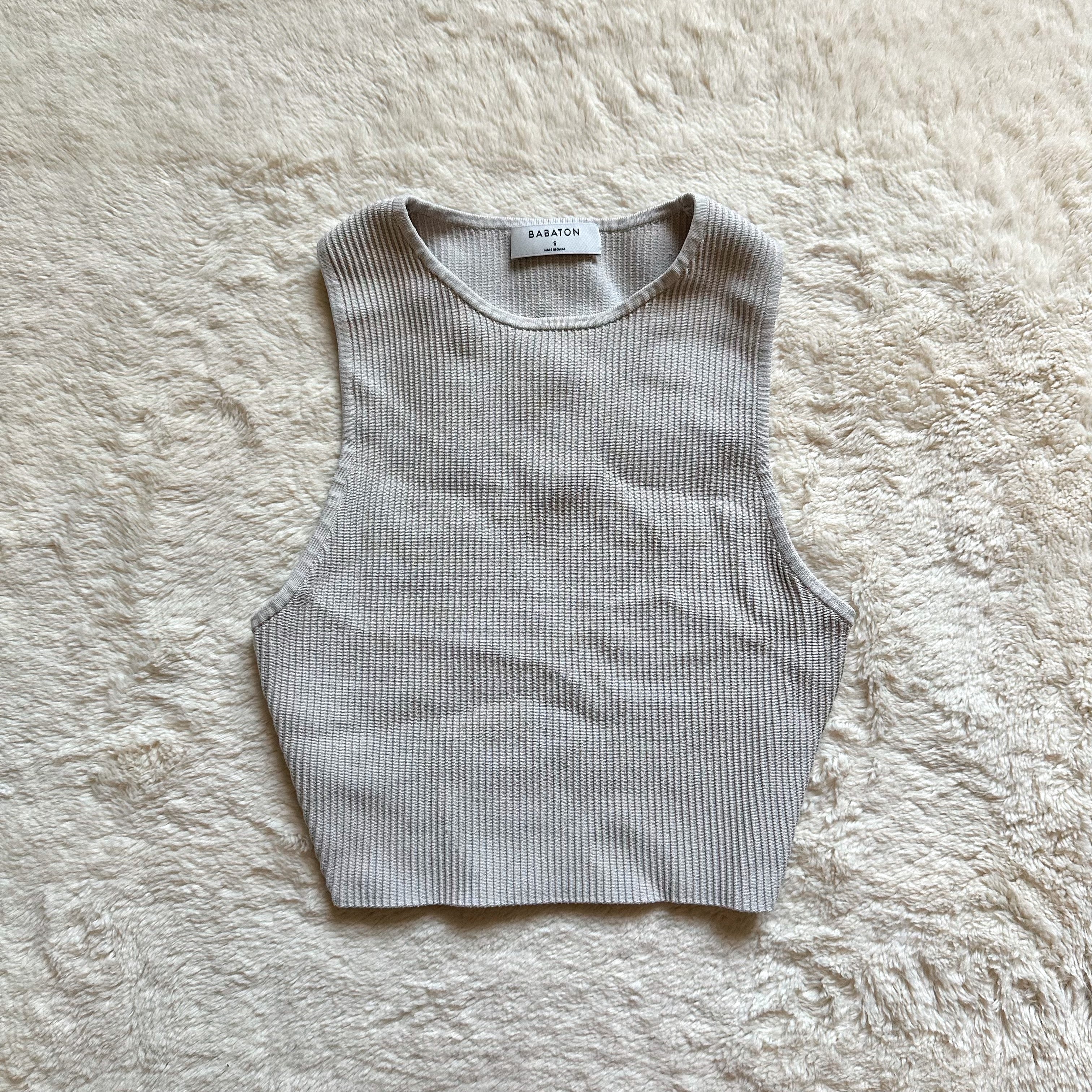 aritzia babaton sculpt knit tank