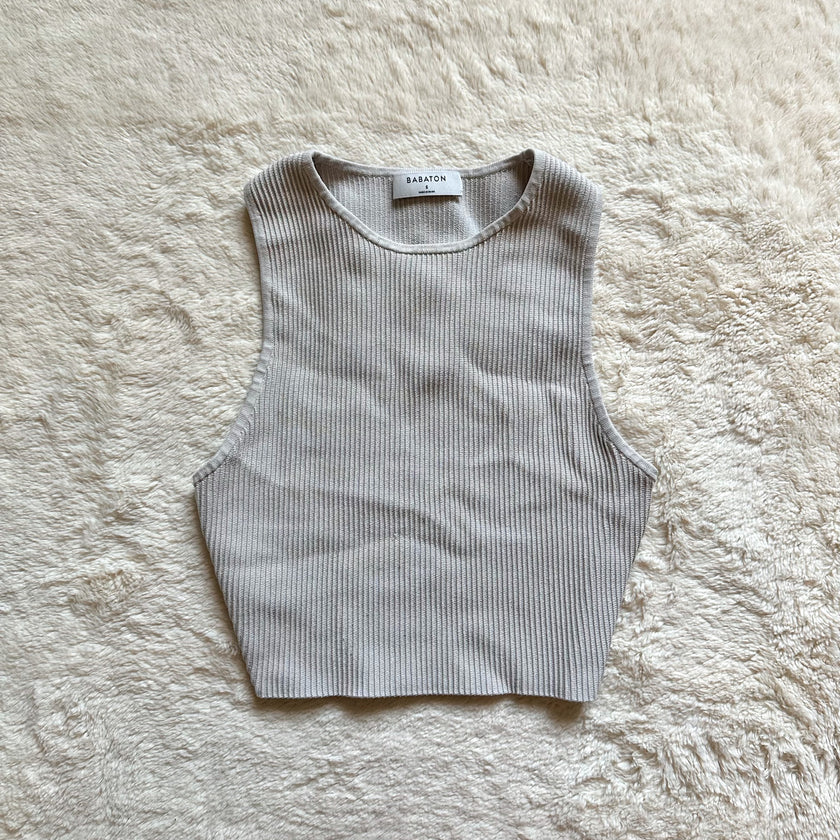 aritzia babaton sculpt knit tank
