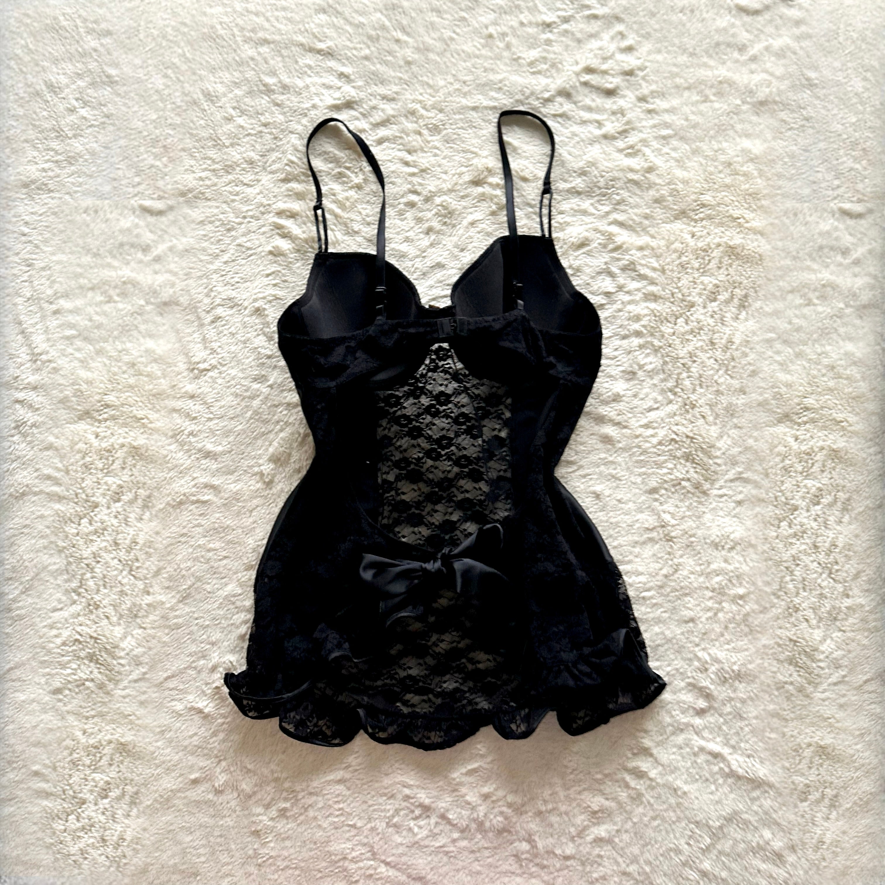 2000's rosette haze slip dress