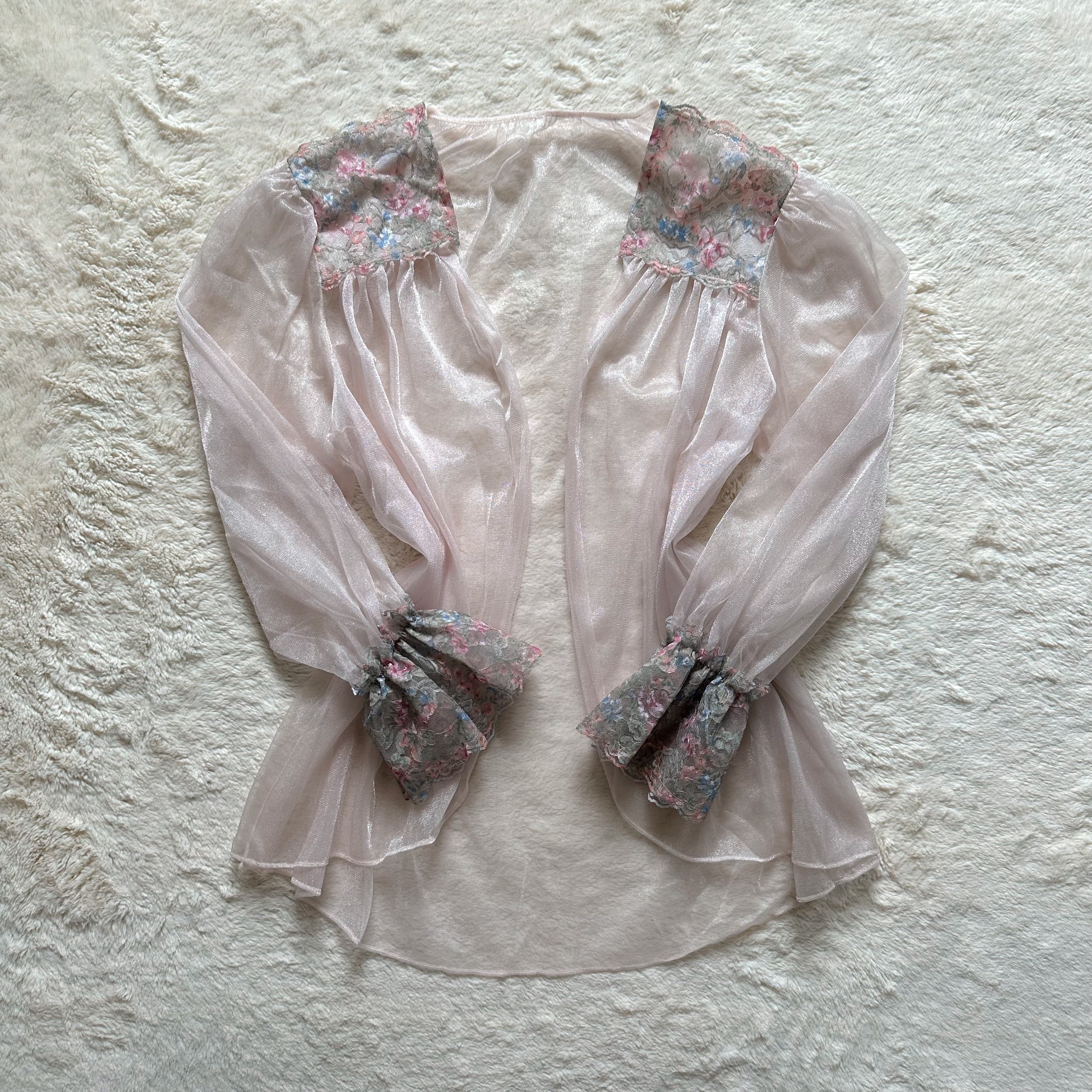 1980's petal meadow bed jacket