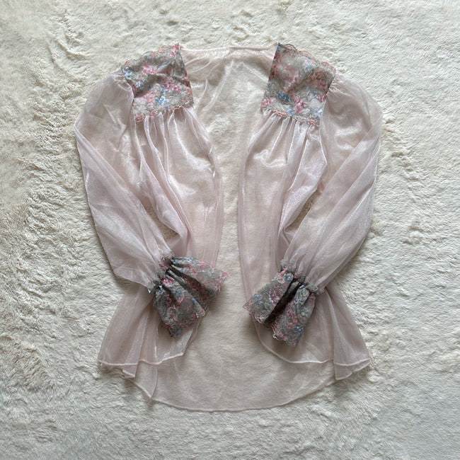 1980's petal meadow bed jacket