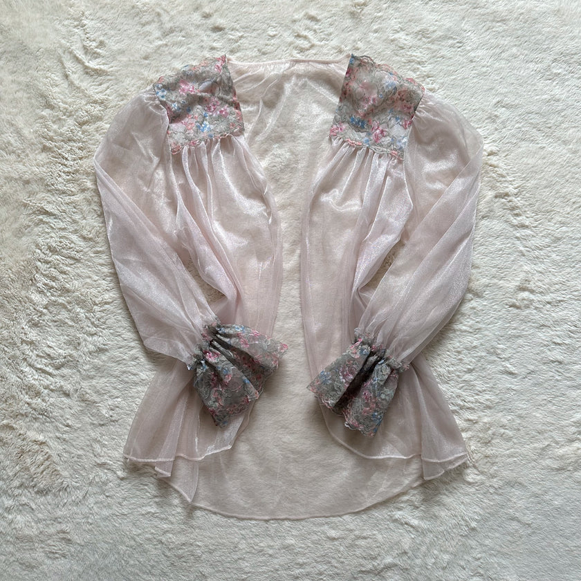 1980's petal meadow bed jacket