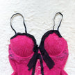 2000's raspberry lace camisole