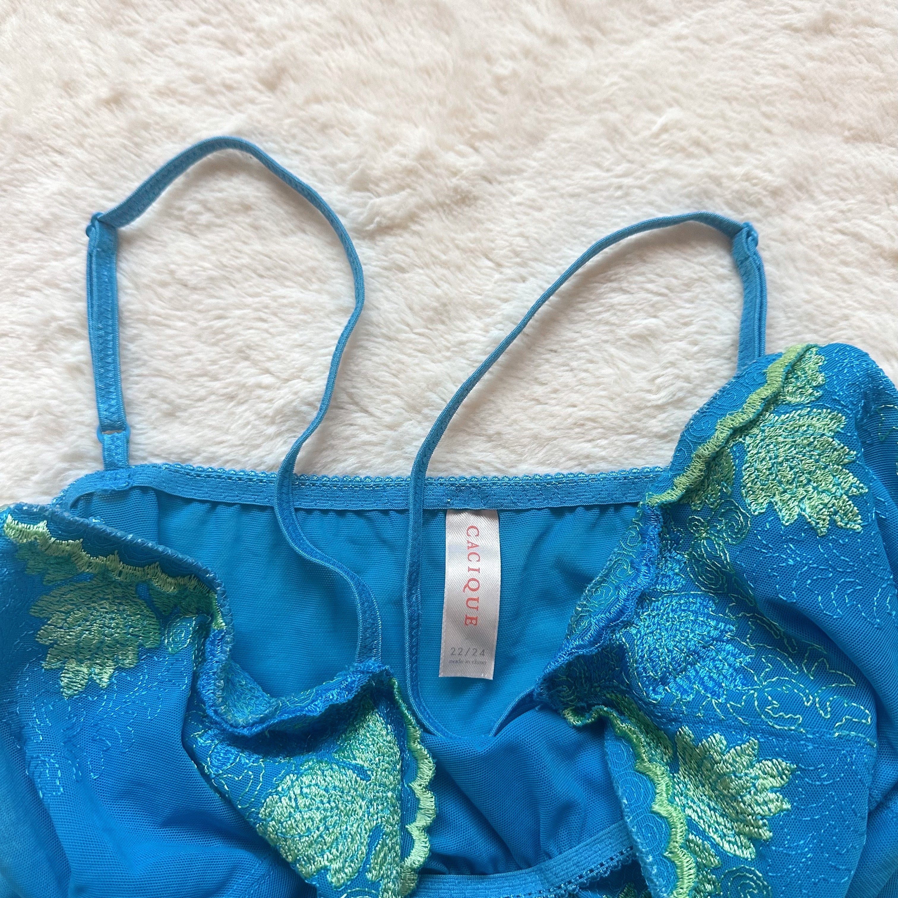 2000's blue spritz camisole