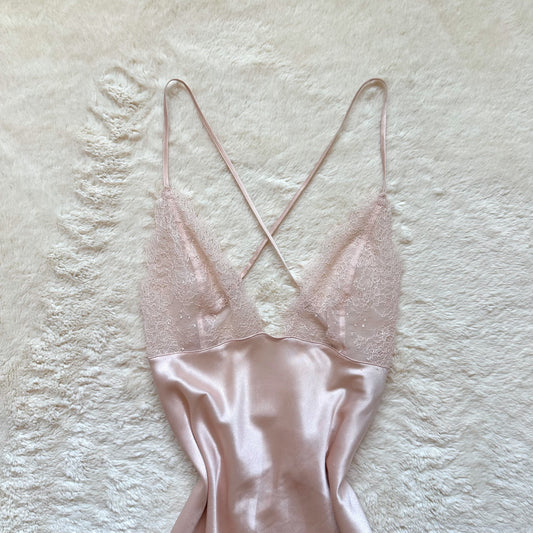 2017 champagne kiss slip dress