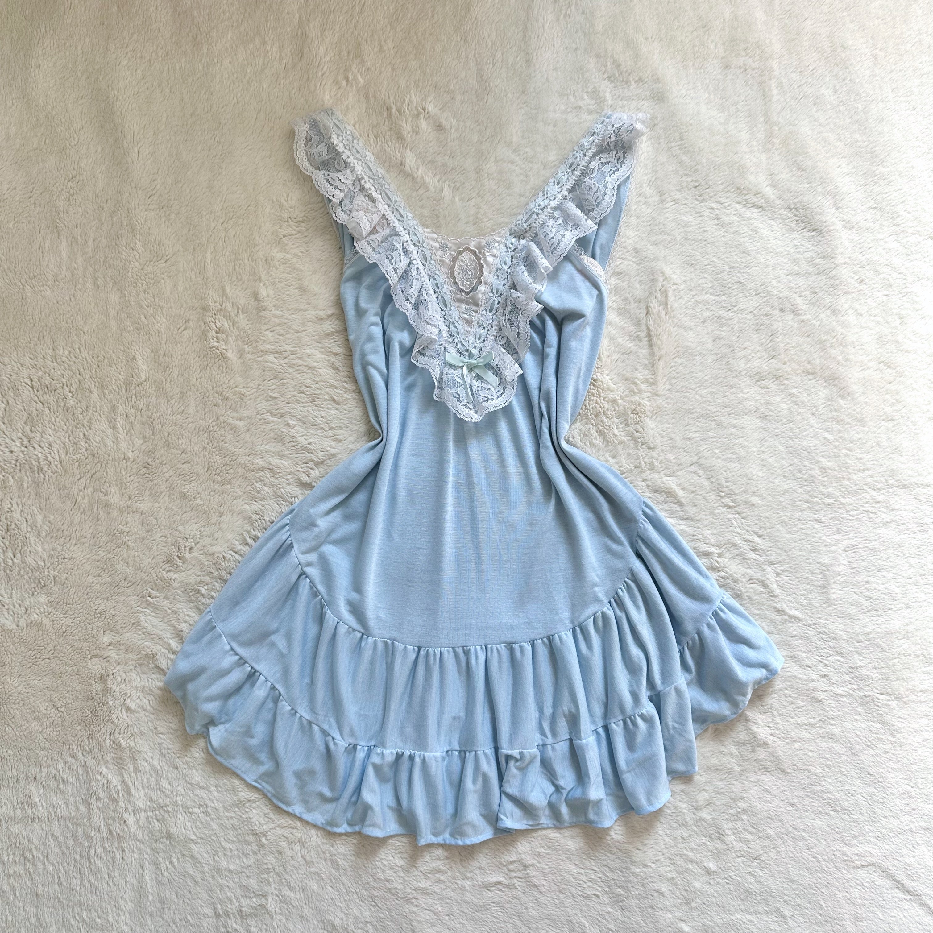 1990's bluebell babydoll dress