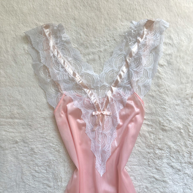 1980's blush keepsake negligee