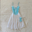 1990's ice princess slip dress set