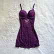 2000's plum temptation slip dress
