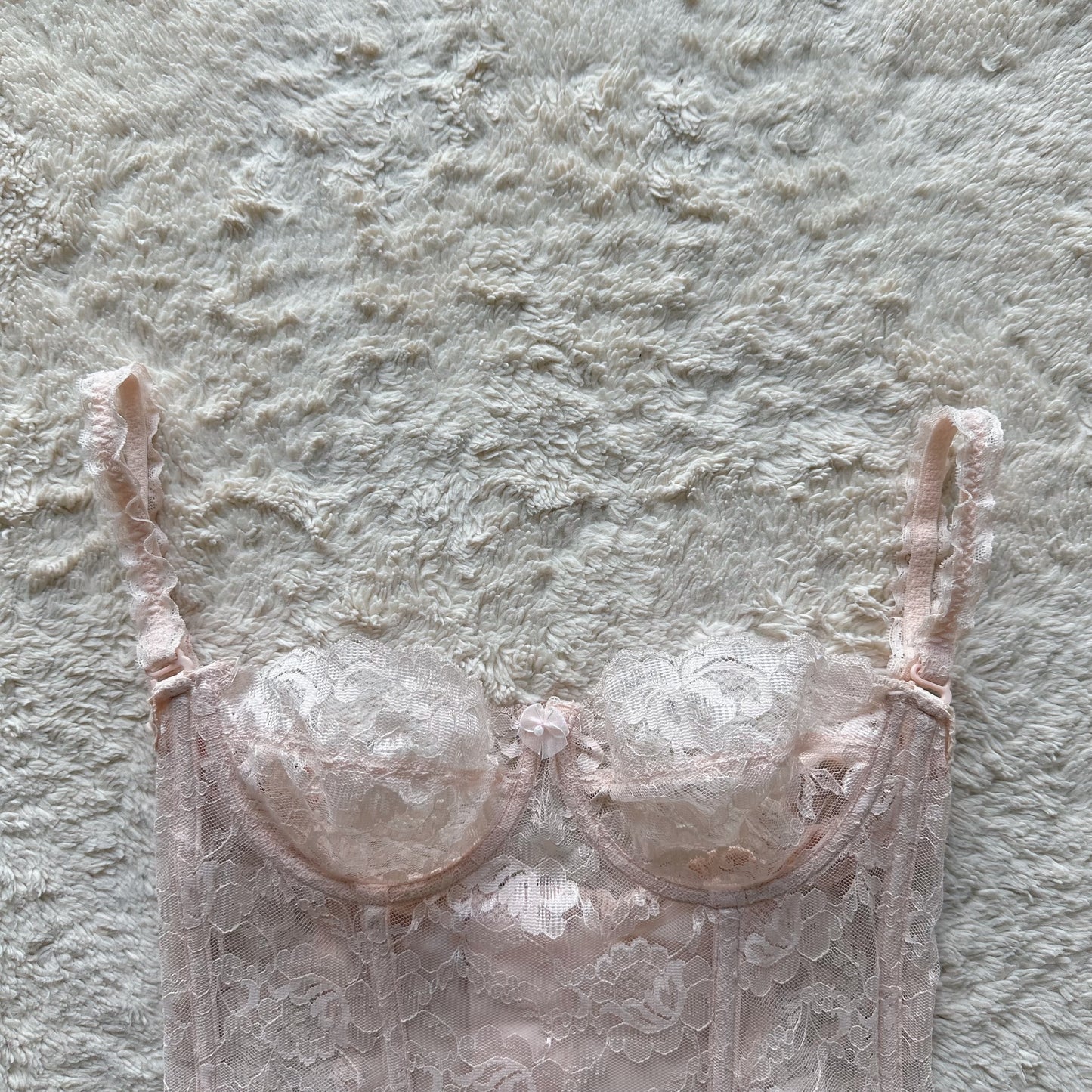 1990's powder pink princess corset