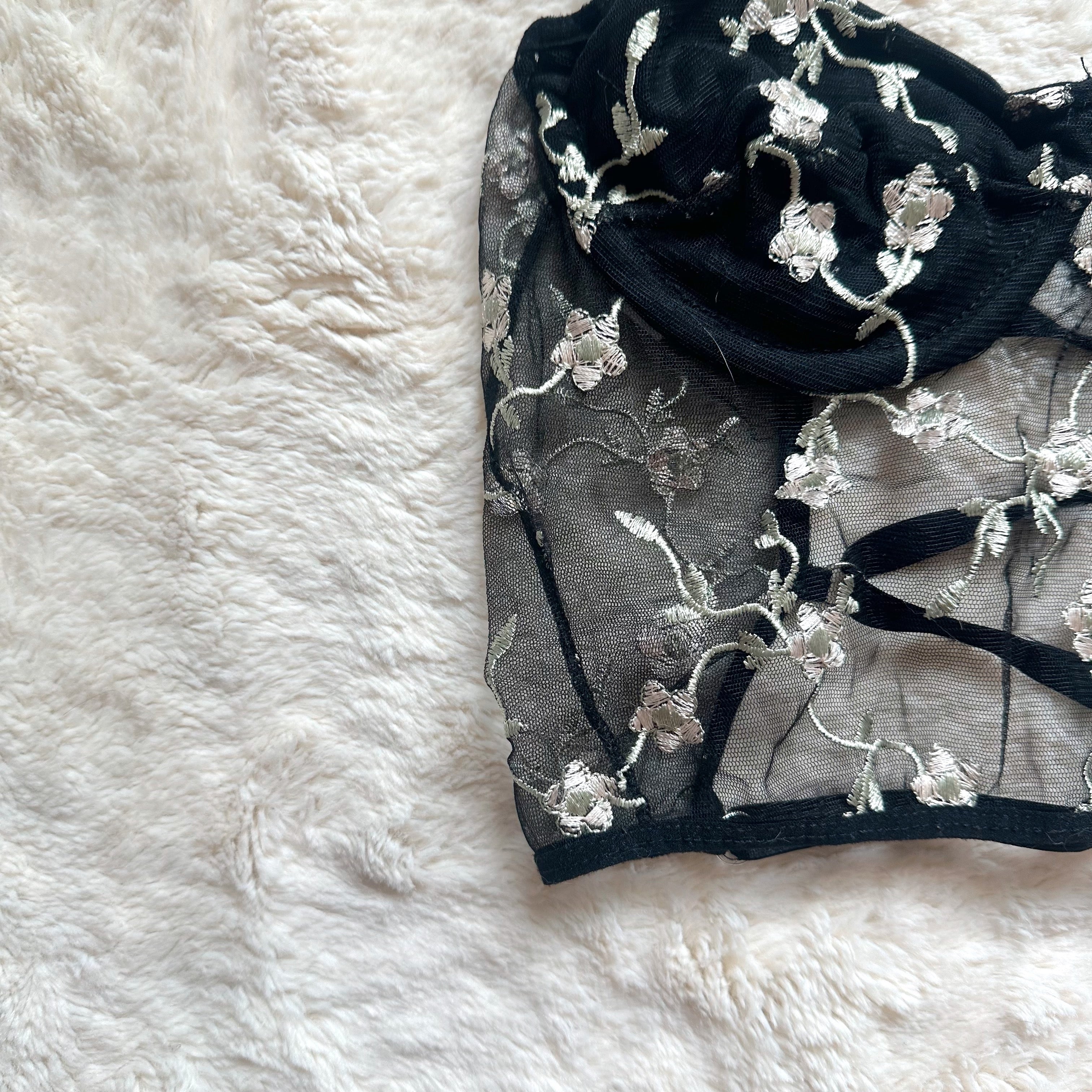 nuez moscada noir flora bustier