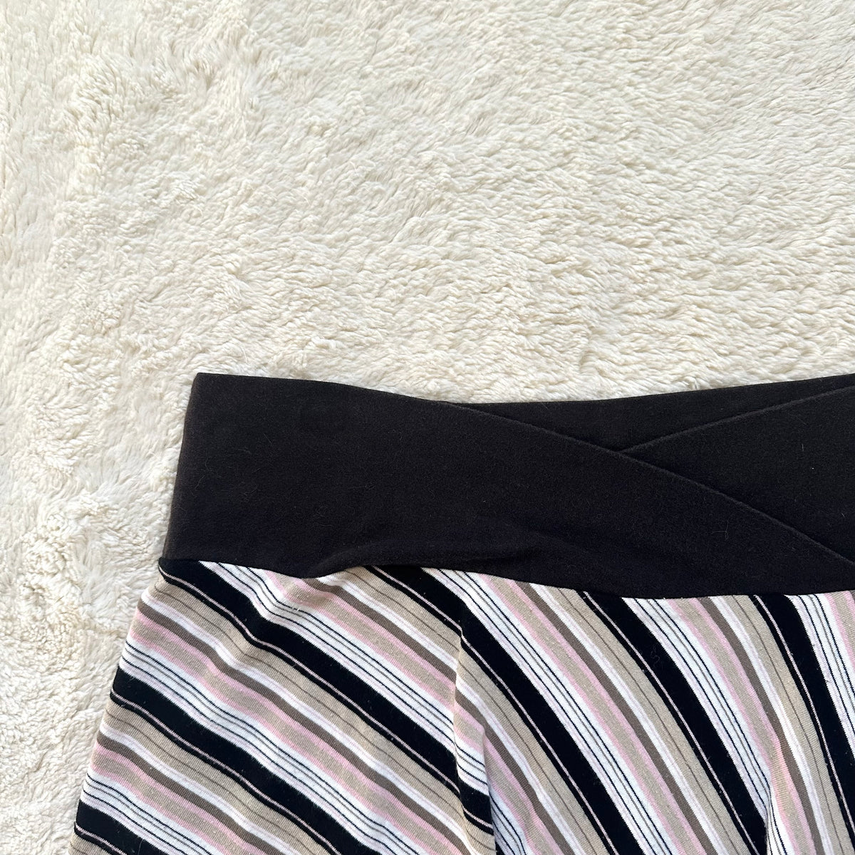 2000's striped mini skirt