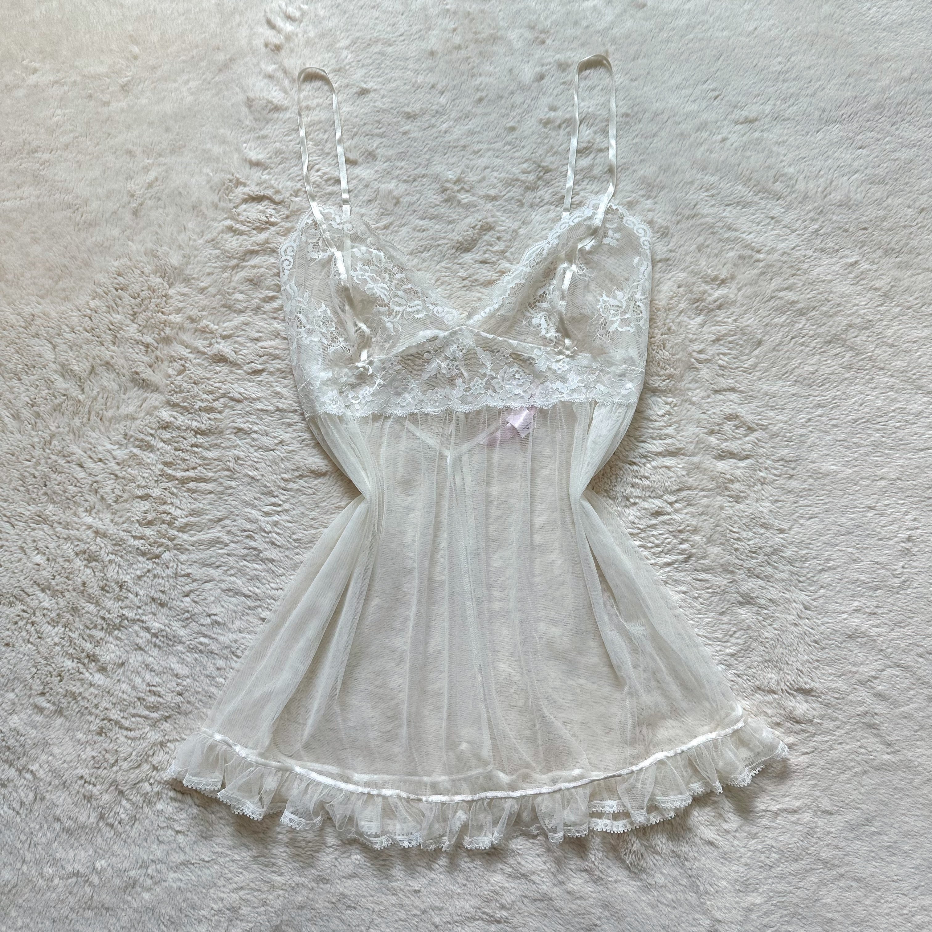 2002 ivory flora slip dress