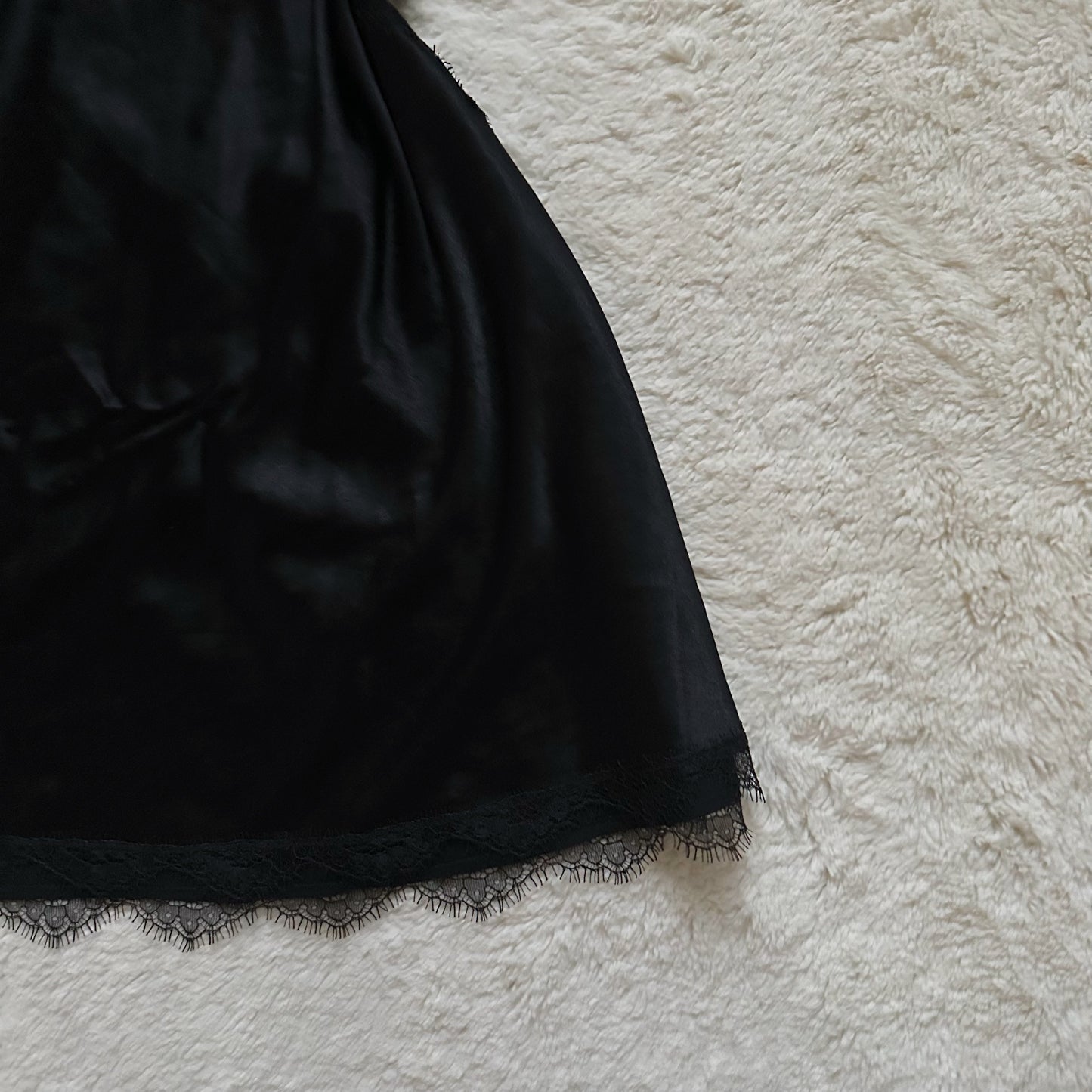 2013 black satin lace halter slip dress