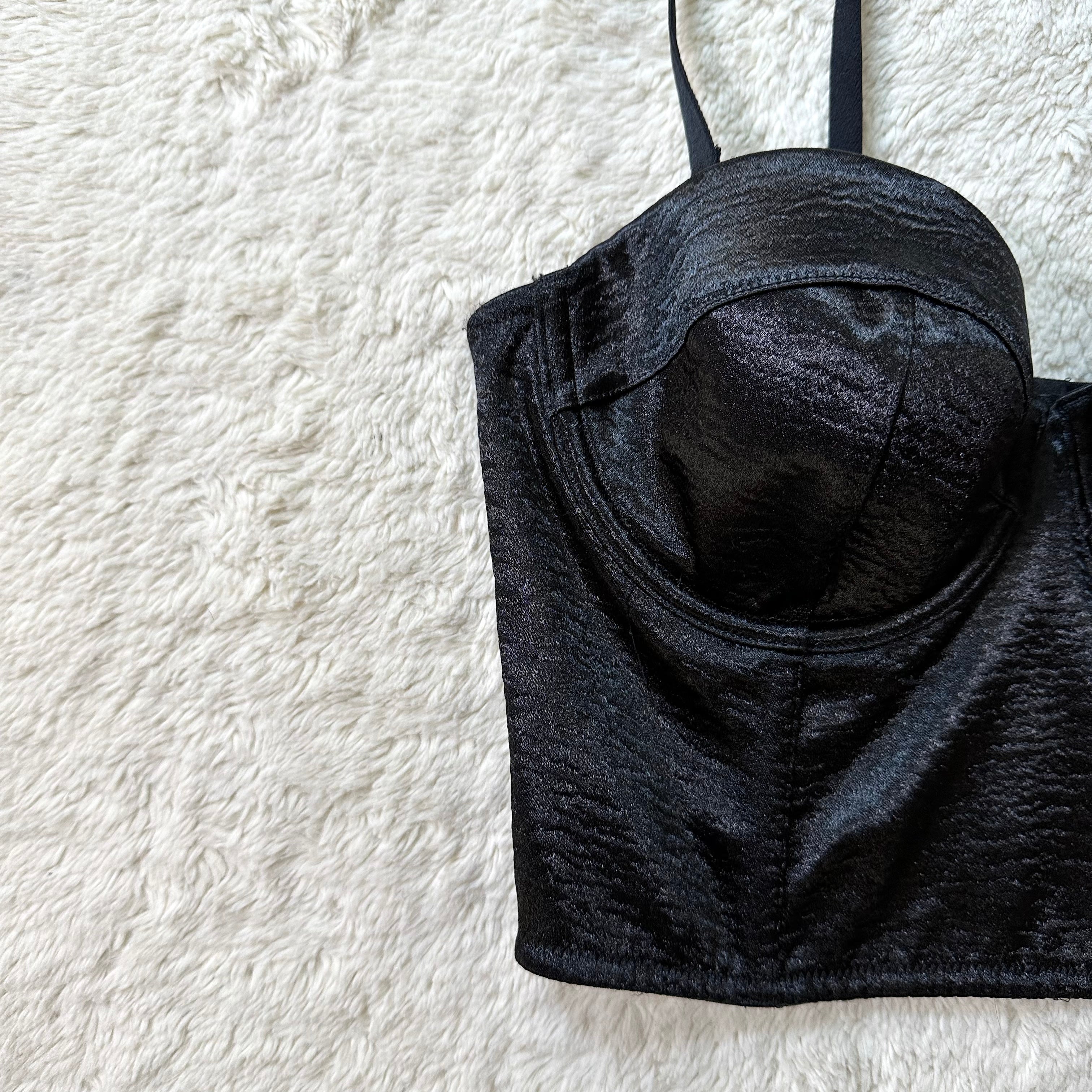 2017 evening velour bustier