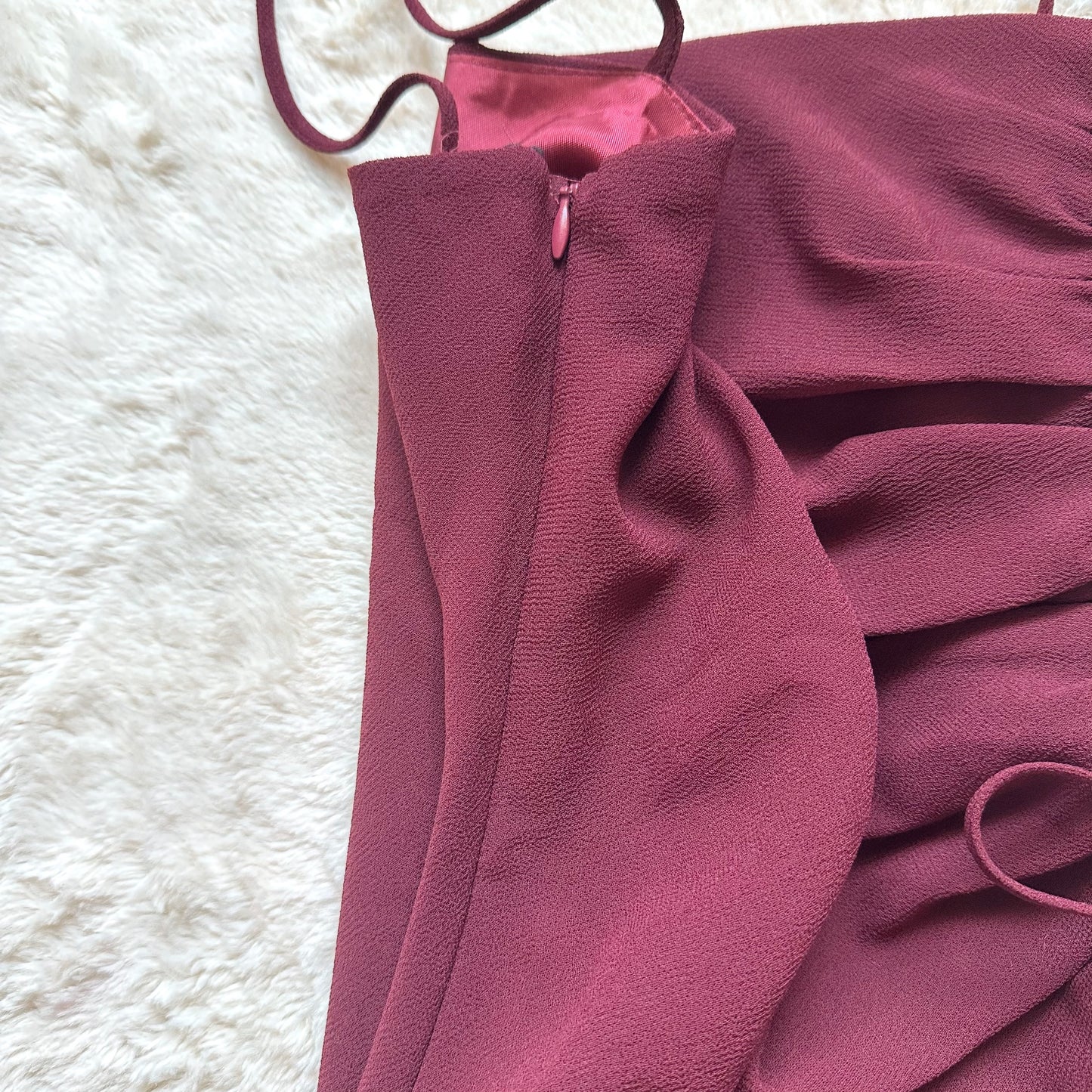 1990's crimson sangria dress