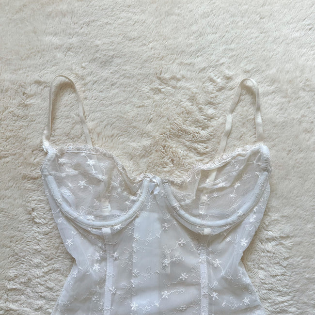 1990's cottage petal corset