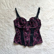 1980's berried lace bustier