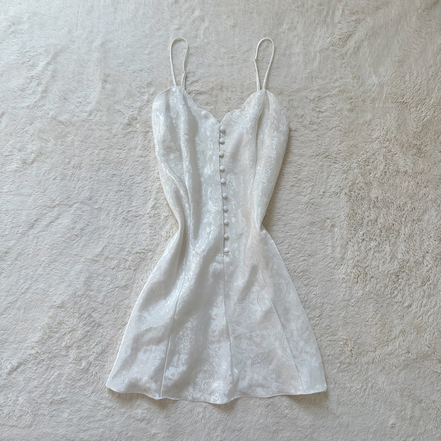 1980's porcelain slip dress