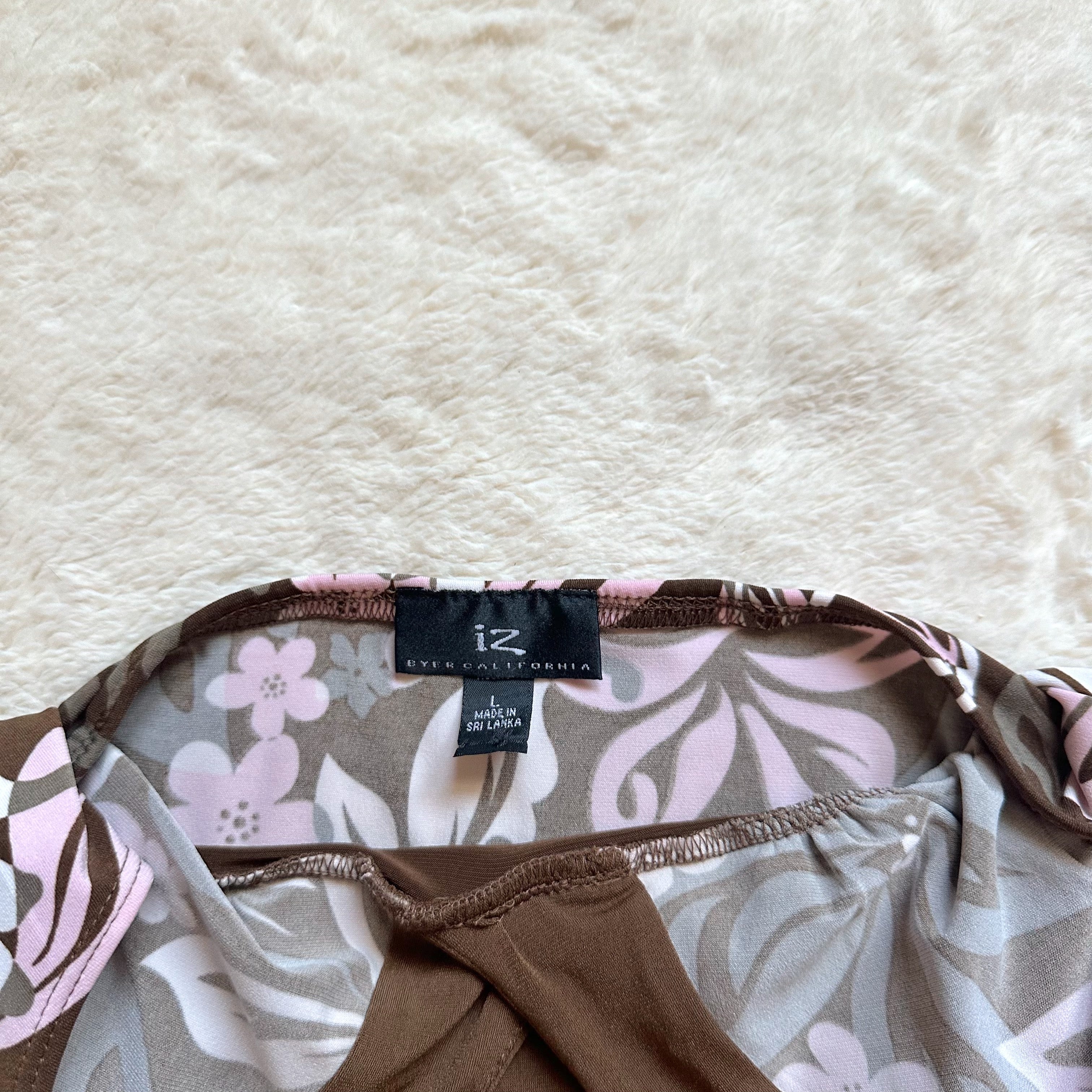 2000's cocoa blossom halter dress