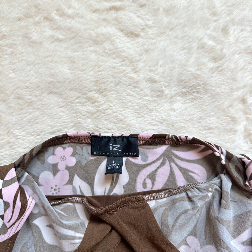 2000's cocoa blossom halter dress
