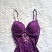 2000's plum temptation slip dress